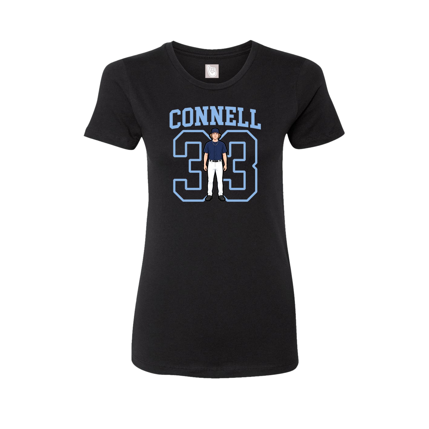 Fitted Women's Tee — Shirsey in Black