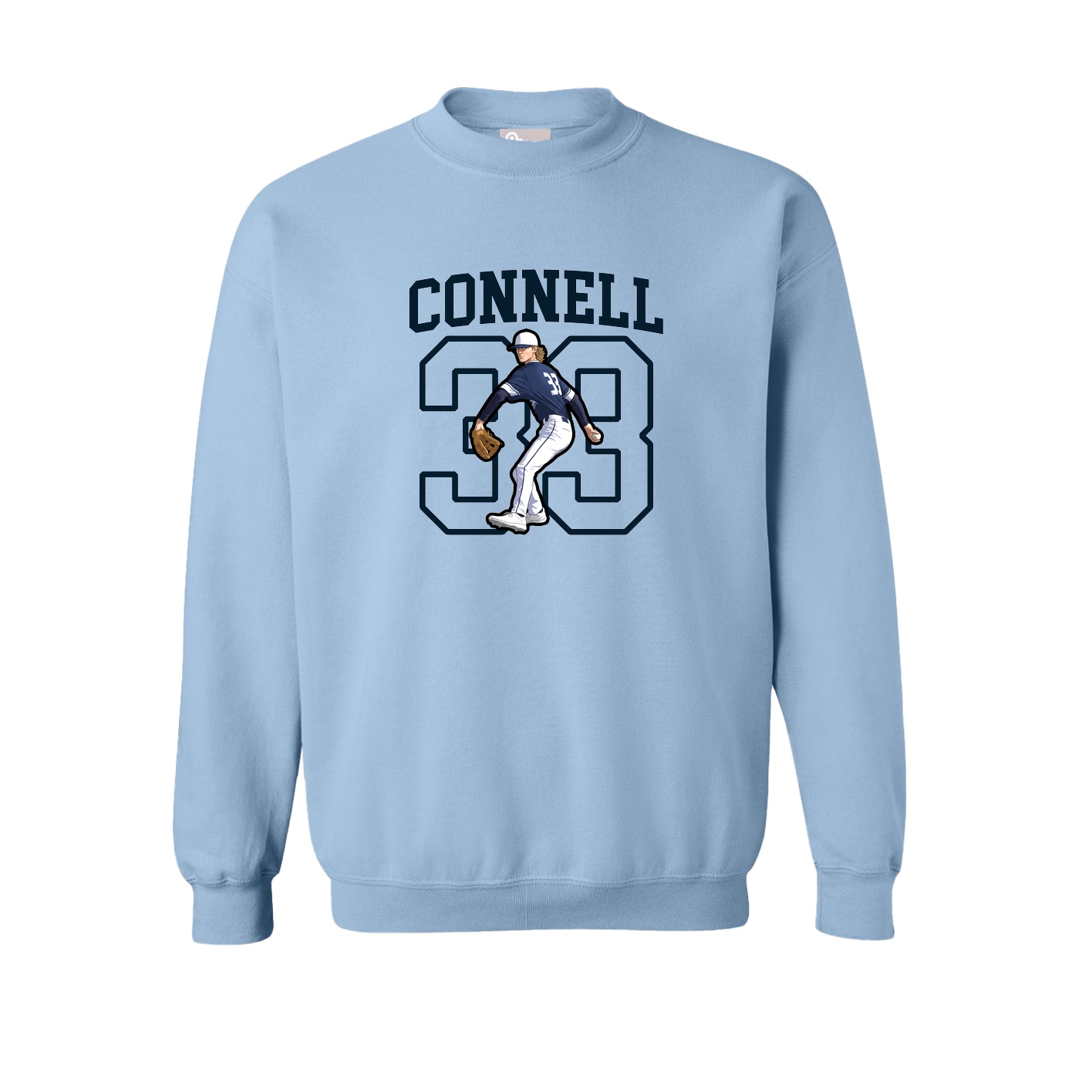 Fleece Crew — Shirsey in Light Blue