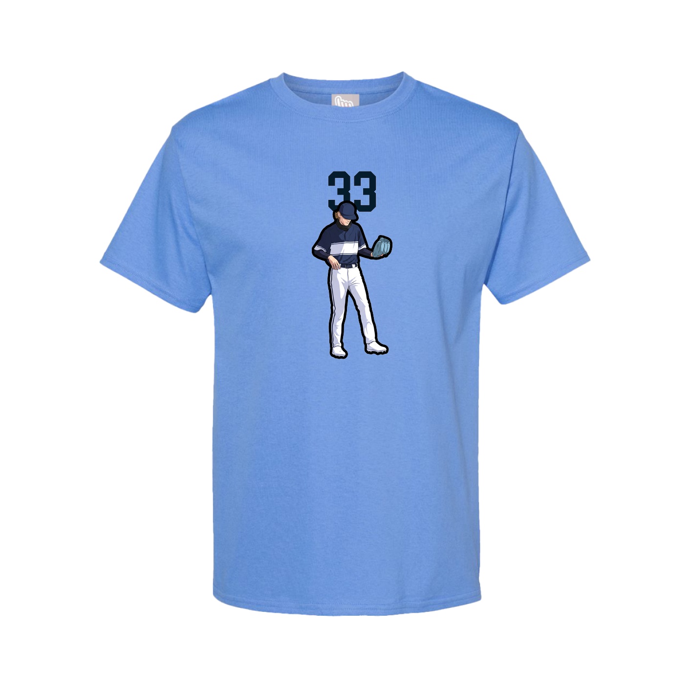 Tee — Number Top in Powder Blue