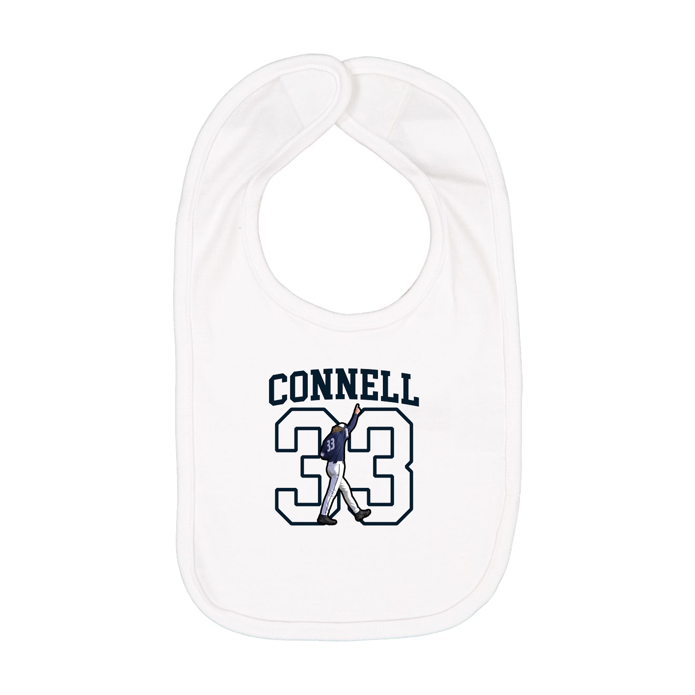 Infant Bib — Shirsey in White