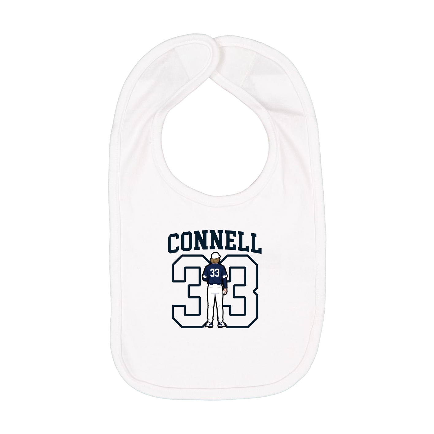 Infant Bib — Shirsey in White