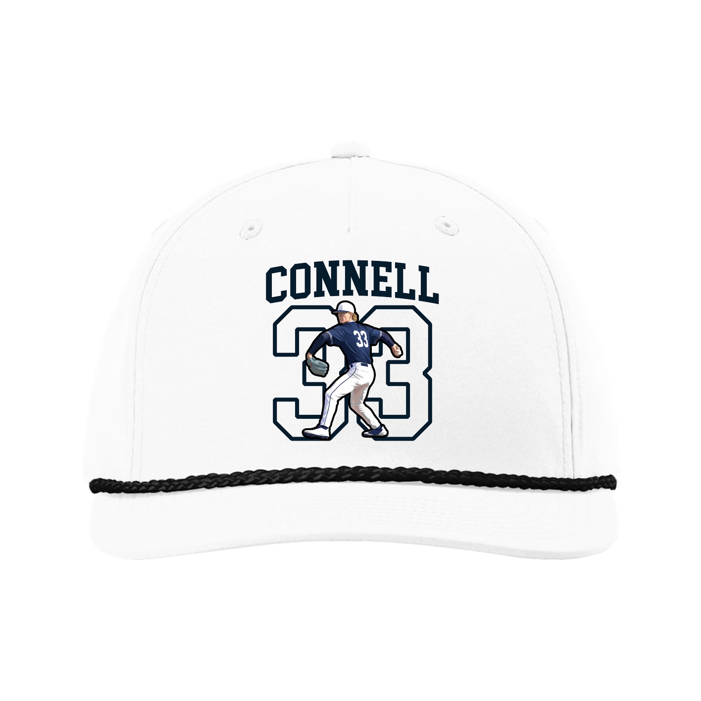Five-Panel Classic Rope Cap — Shirsey in White