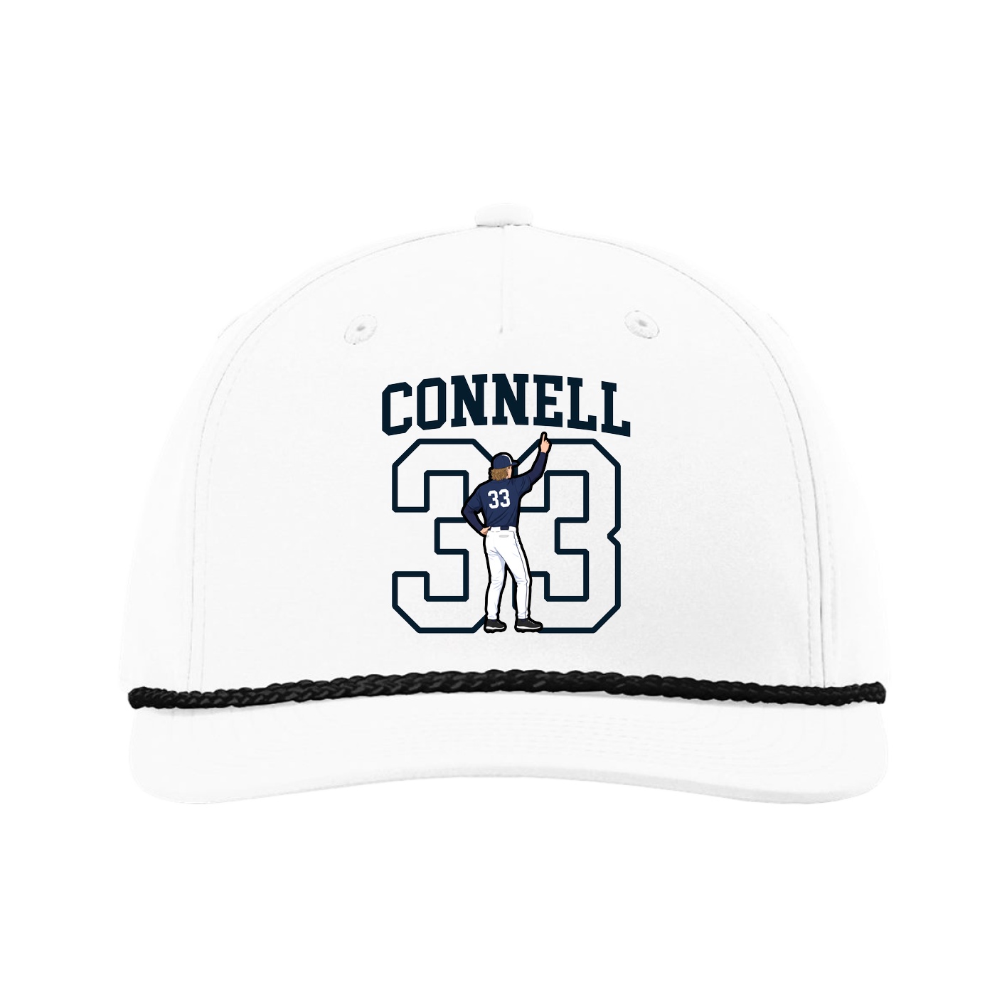 Five-Panel Classic Rope Cap — Shirsey in White