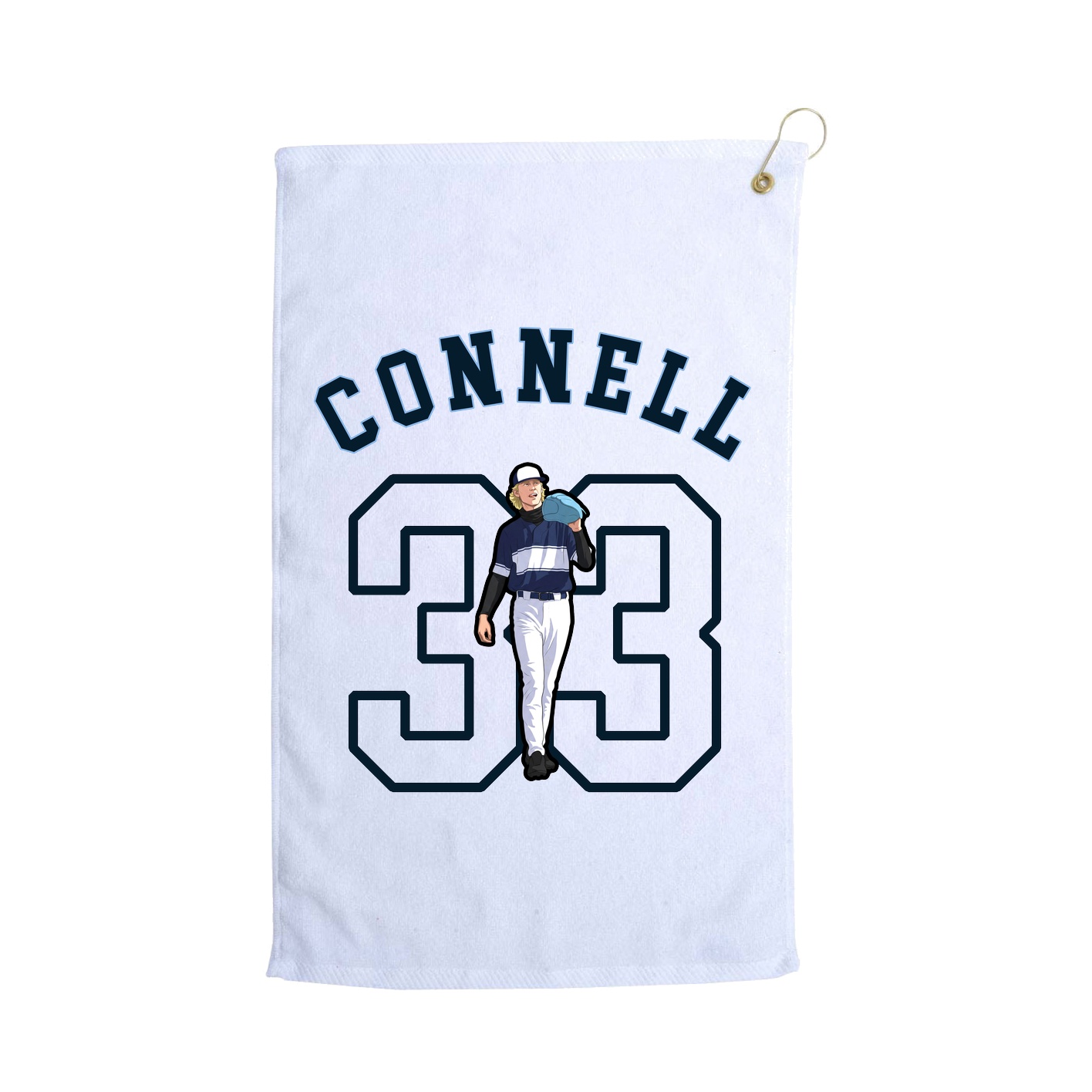 Golf Towel — Shirsey Arch in White
