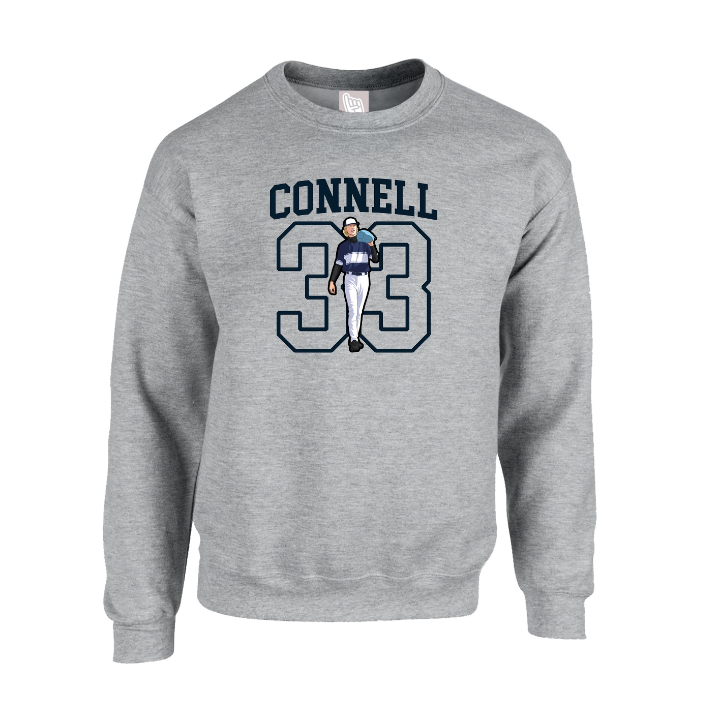 Fleece Crew — Shirsey in Grey
