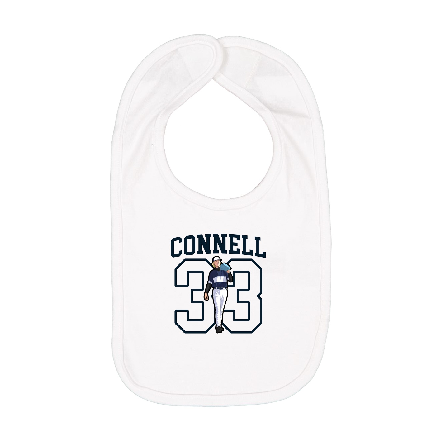Infant Bib — Shirsey in White