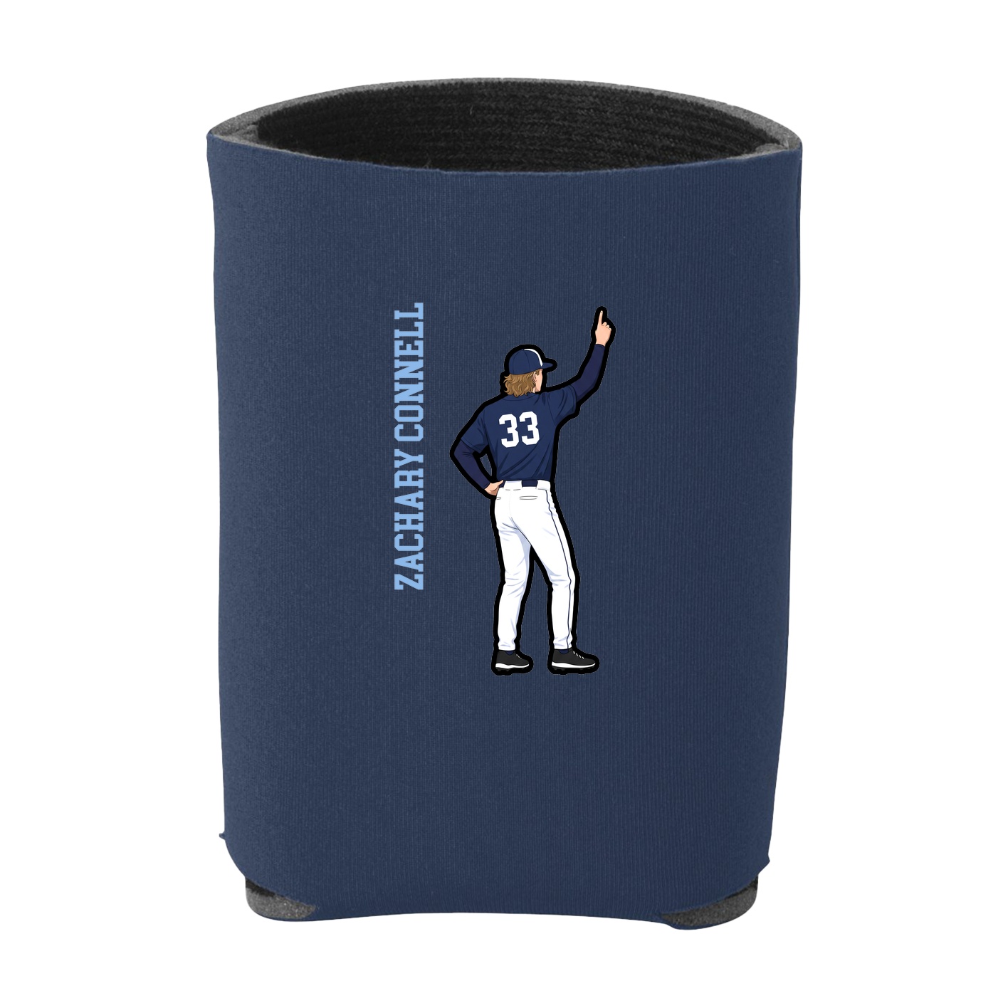 Can Holder — Name Vertical in Navy