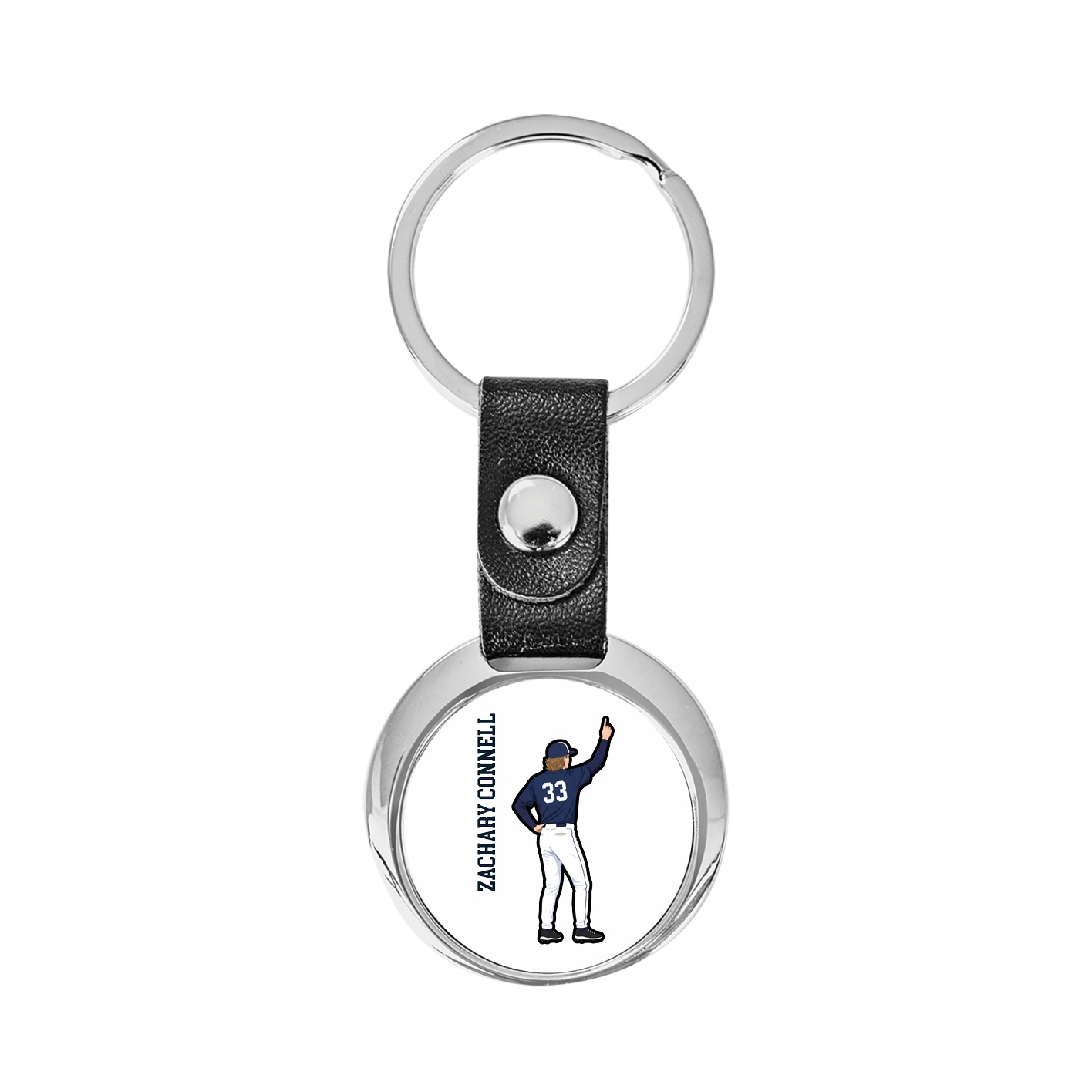 Key Chain — Name Vertical in Classic