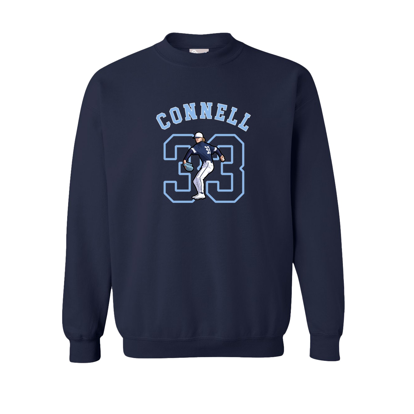 Fleece Crew — Shirsey Arch in Navy
