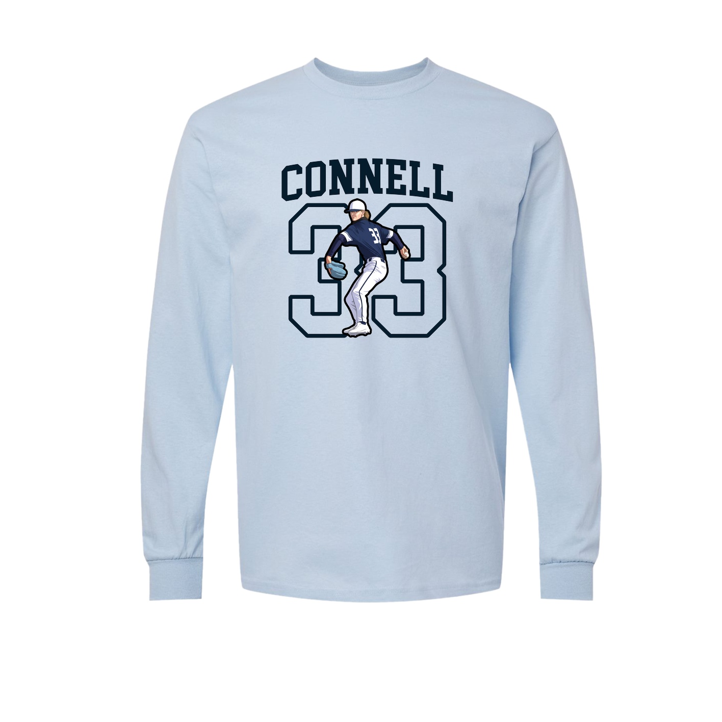 Long Sleeve Tee — Shirsey in Light Blue