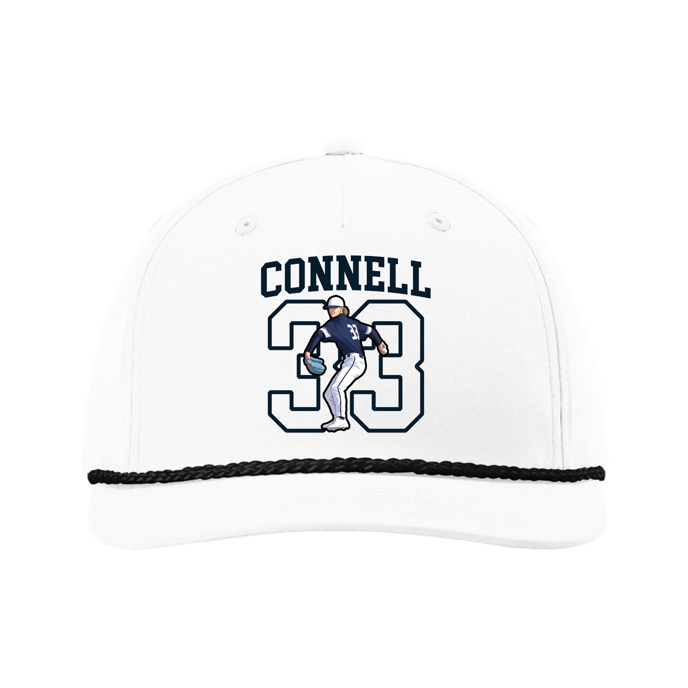 Five-Panel Classic Rope Cap — Shirsey in White