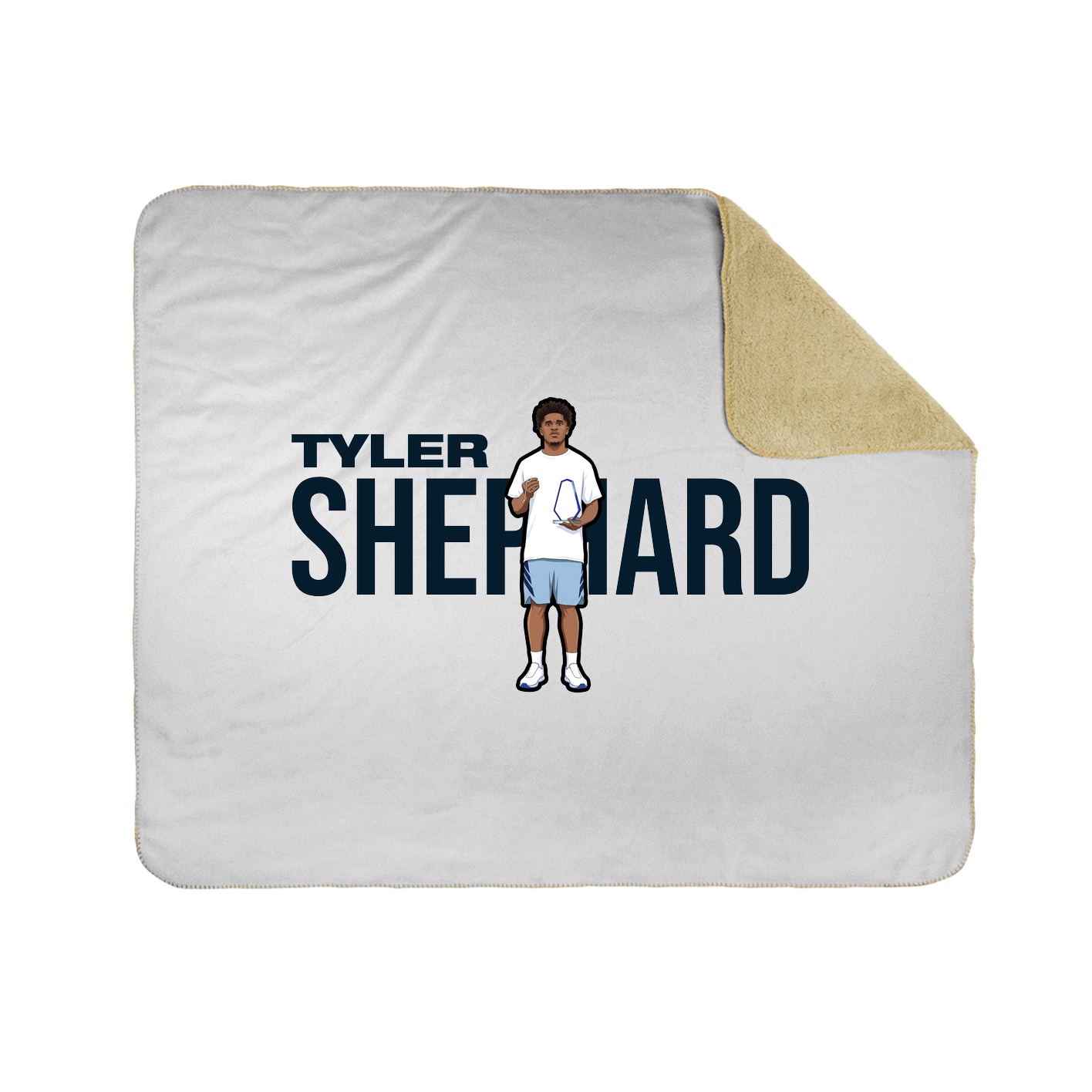 Throw Blanket — Player Name in White