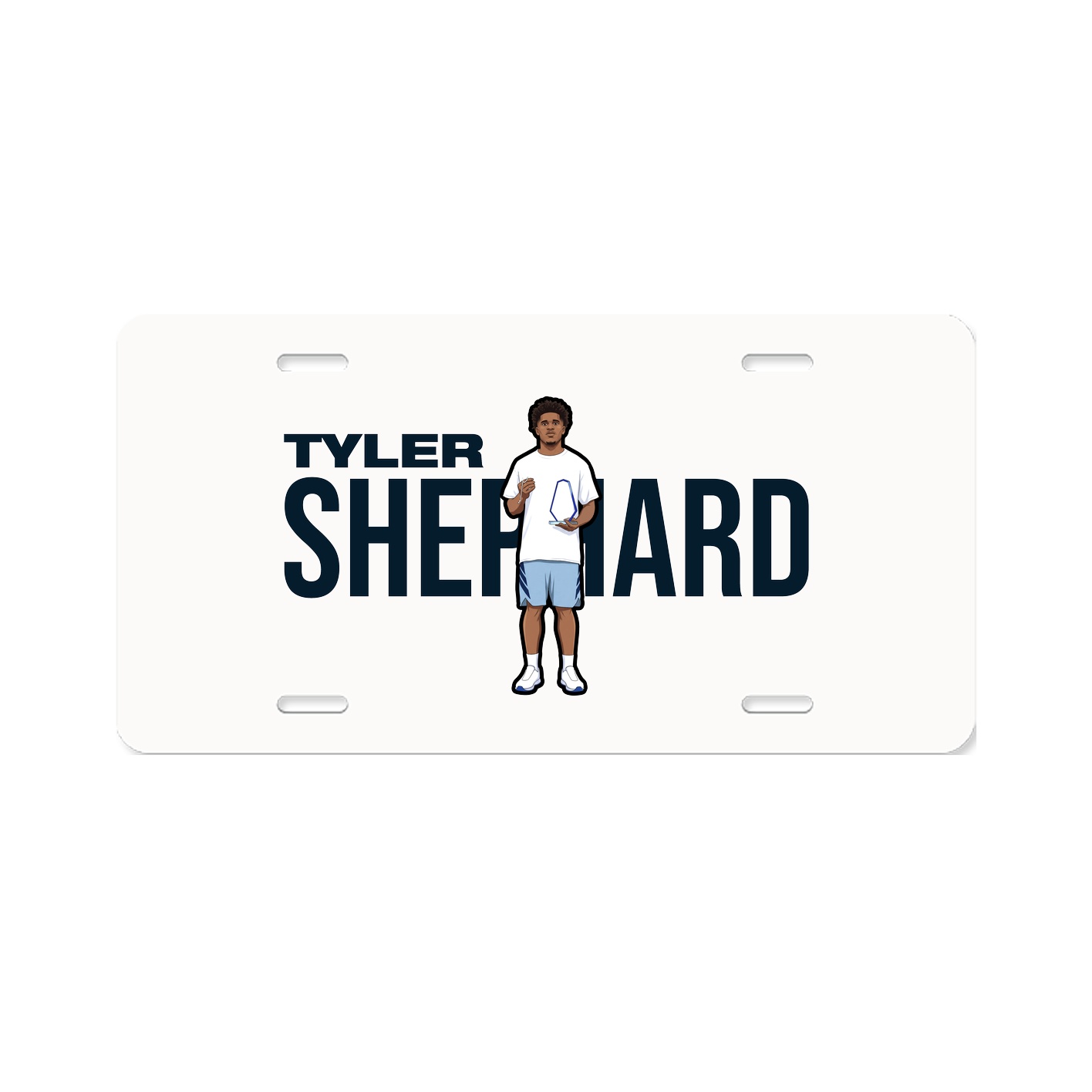 License Plate — Player Name in Classic