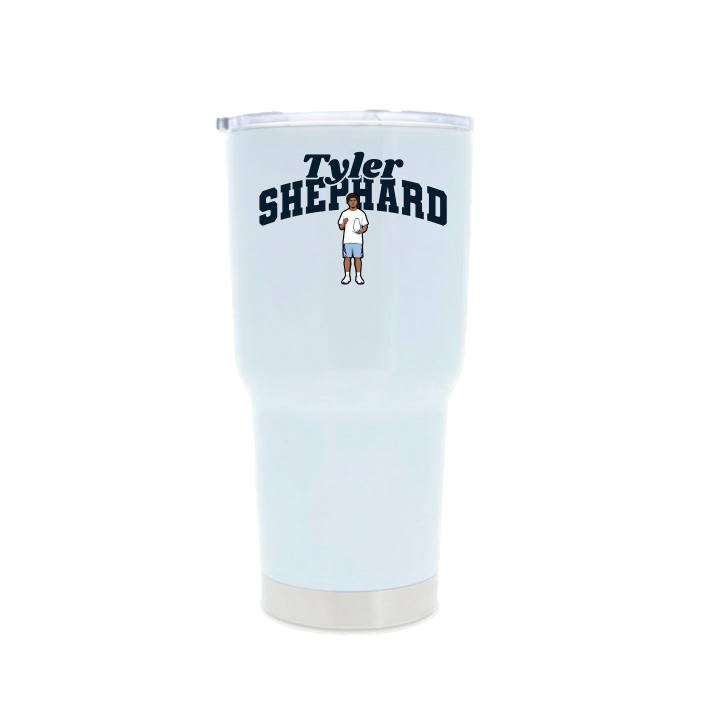 30oz Stainless Steel Tumbler — Signature Arch in White