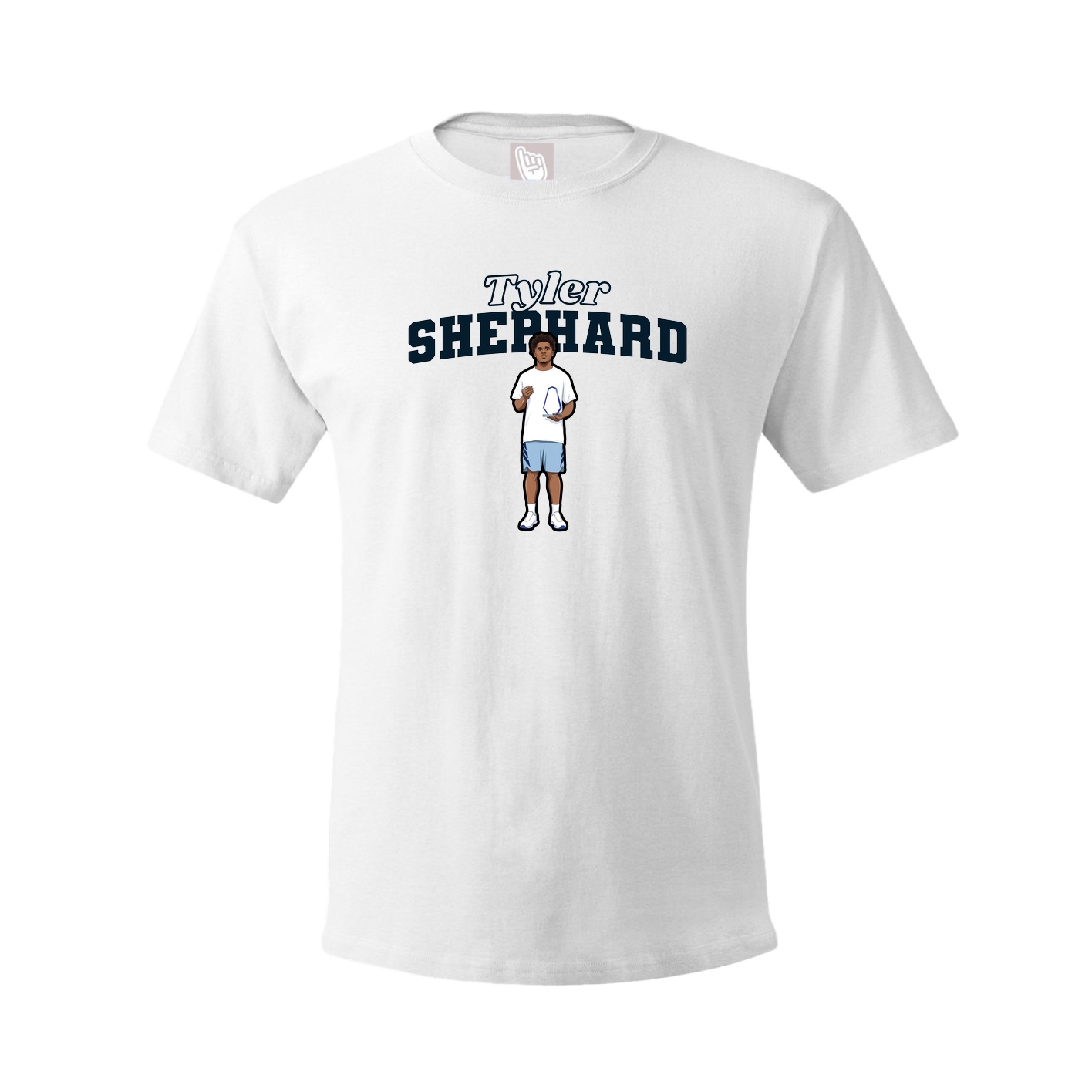 Youth Tee — Name Arch in White