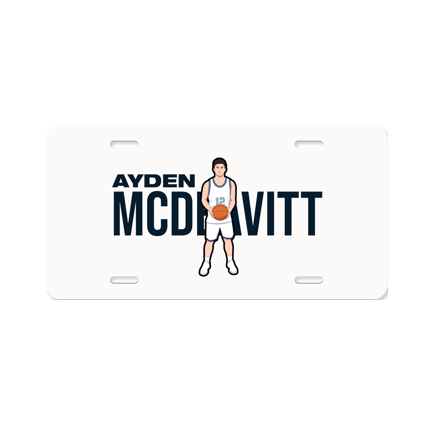 License Plate — Player Name in Classic