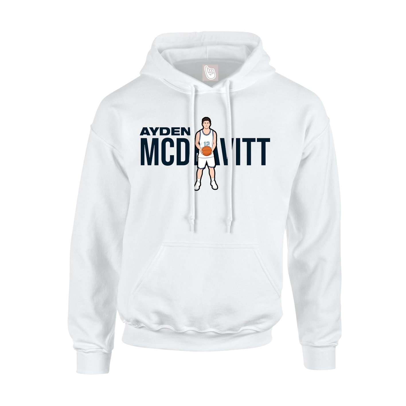 Hoodie — Player Name in White