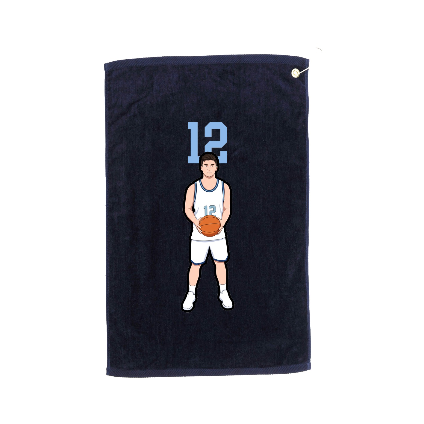 Golf Towel — Number Top in Navy