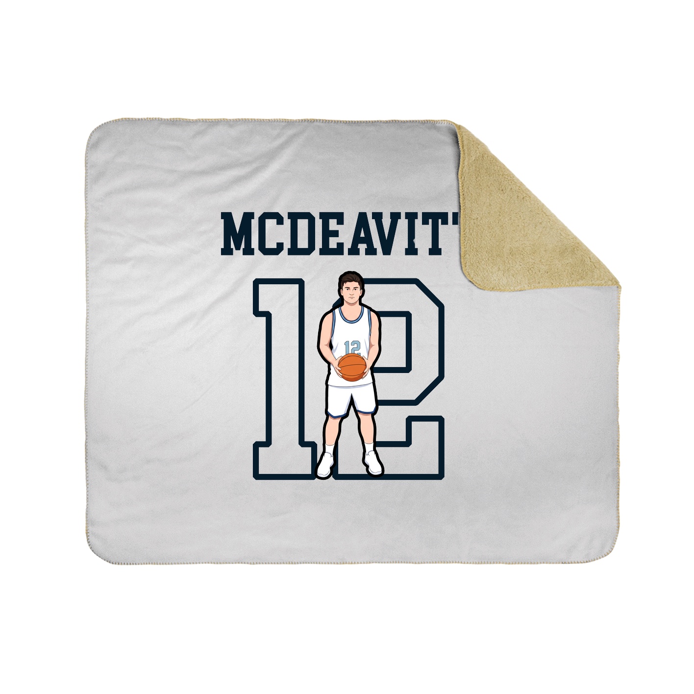 Throw Blanket — Shirsey in White