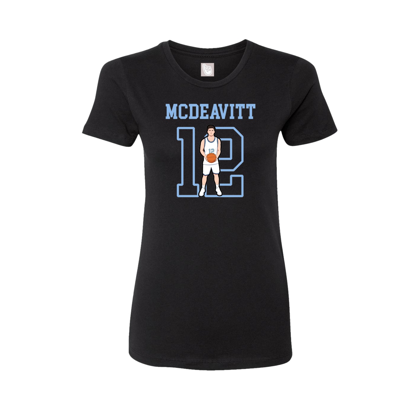 Fitted Women's Tee — Shirsey in Black