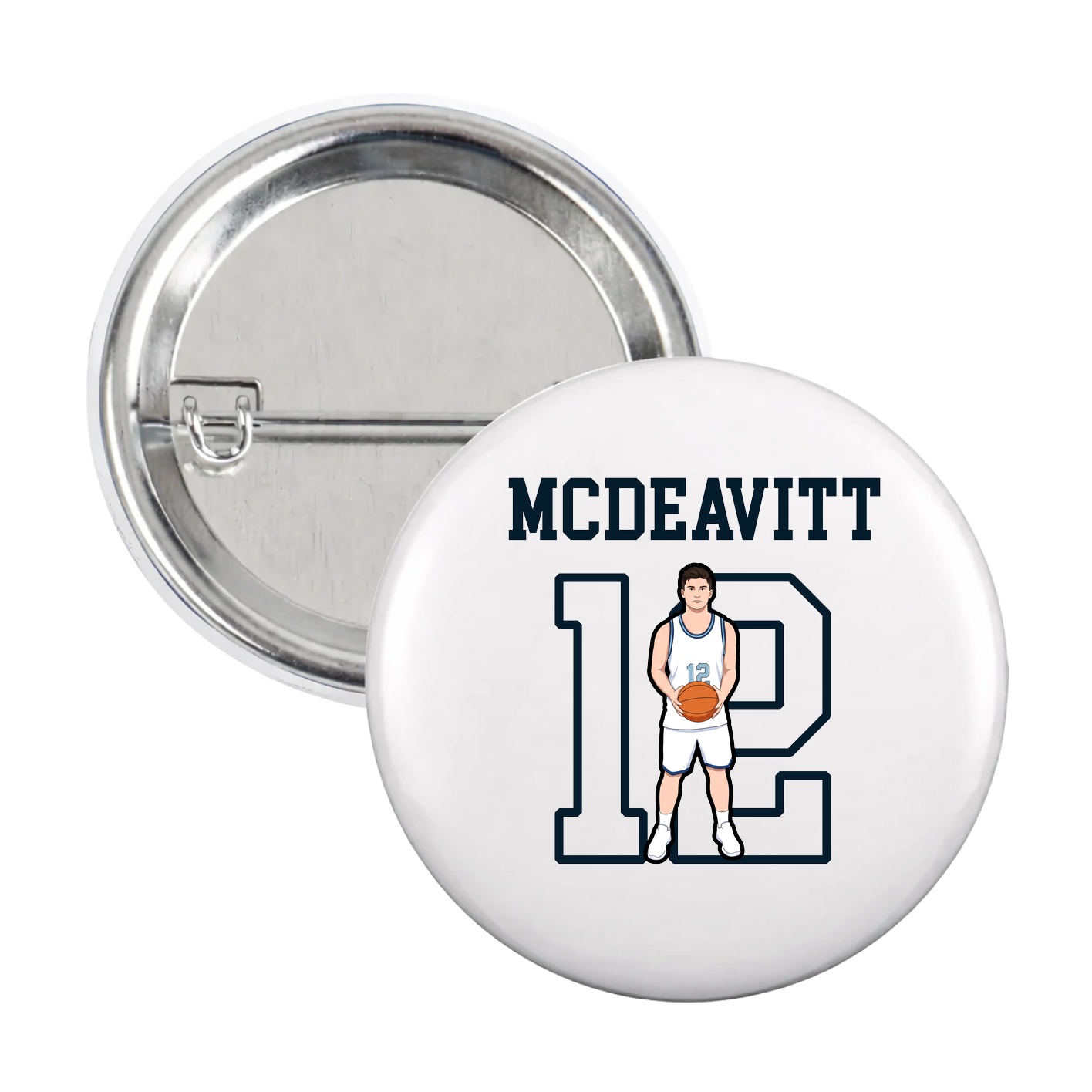 Game Day Button — Shirsey in White