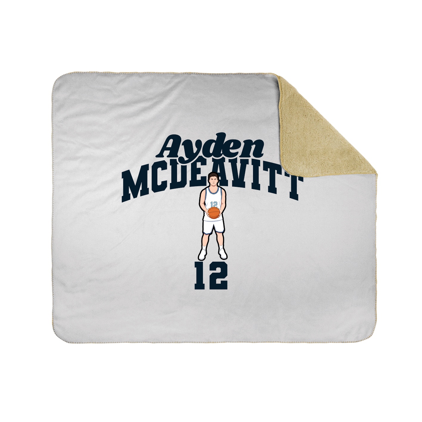 Throw Blanket — Signature Arch in White