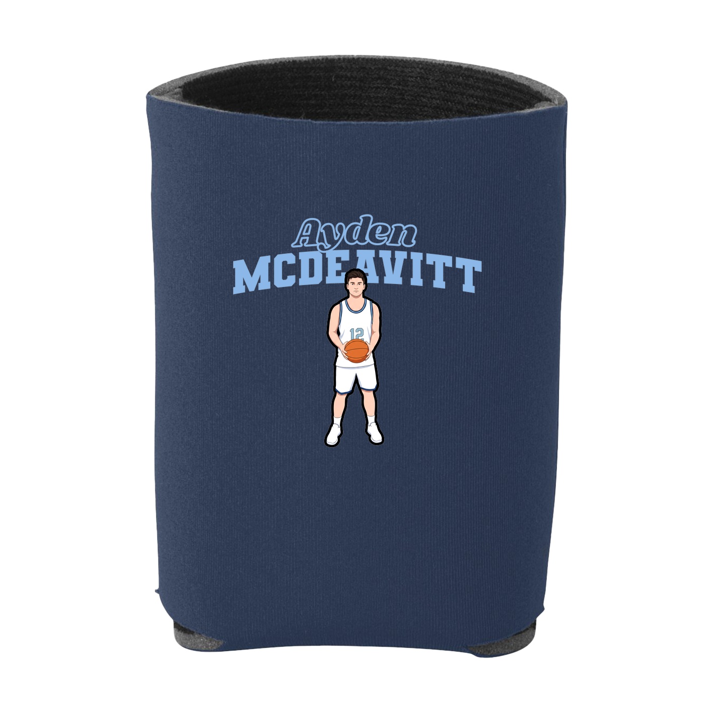 Can Holder — Name Arch in Navy
