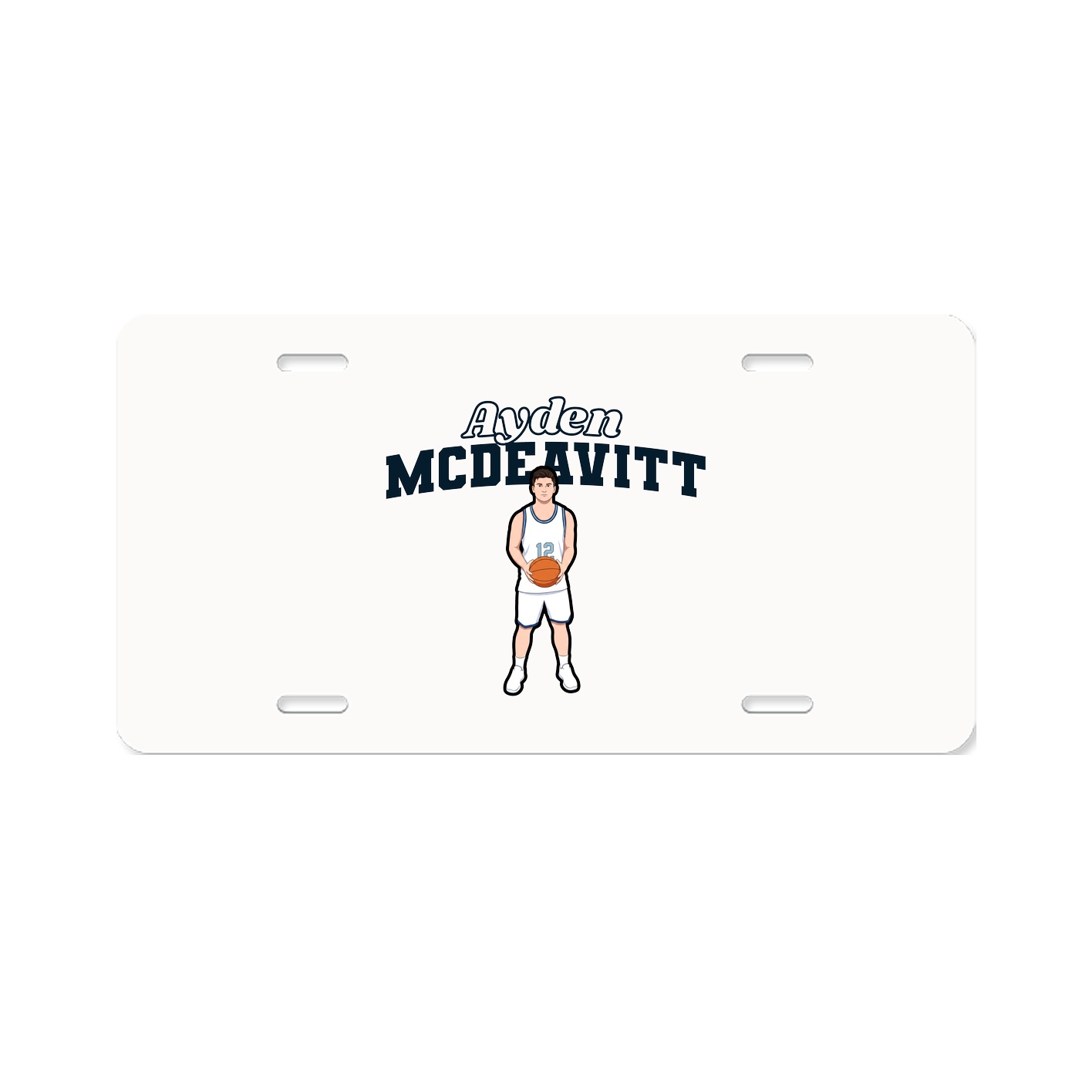 License Plate — Name Arch in Classic