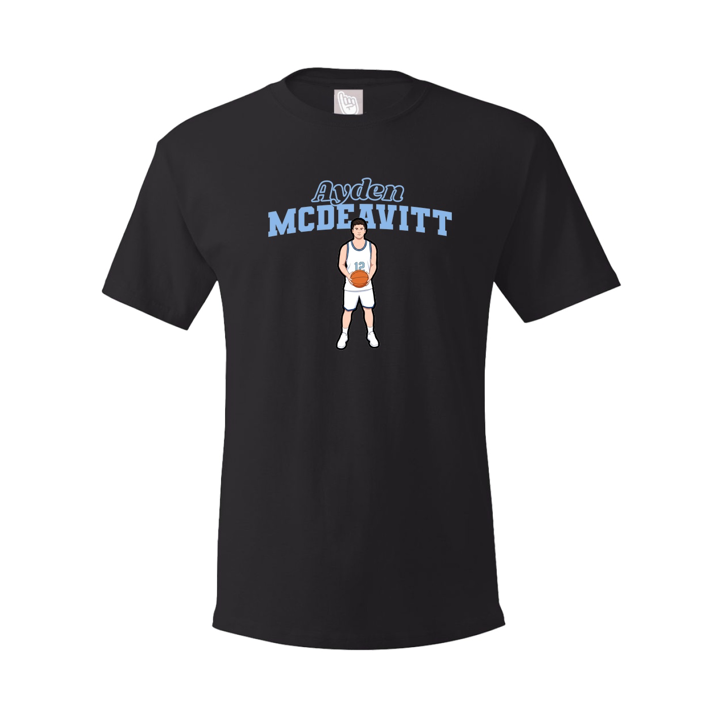 Youth Tee — Name Arch in Black