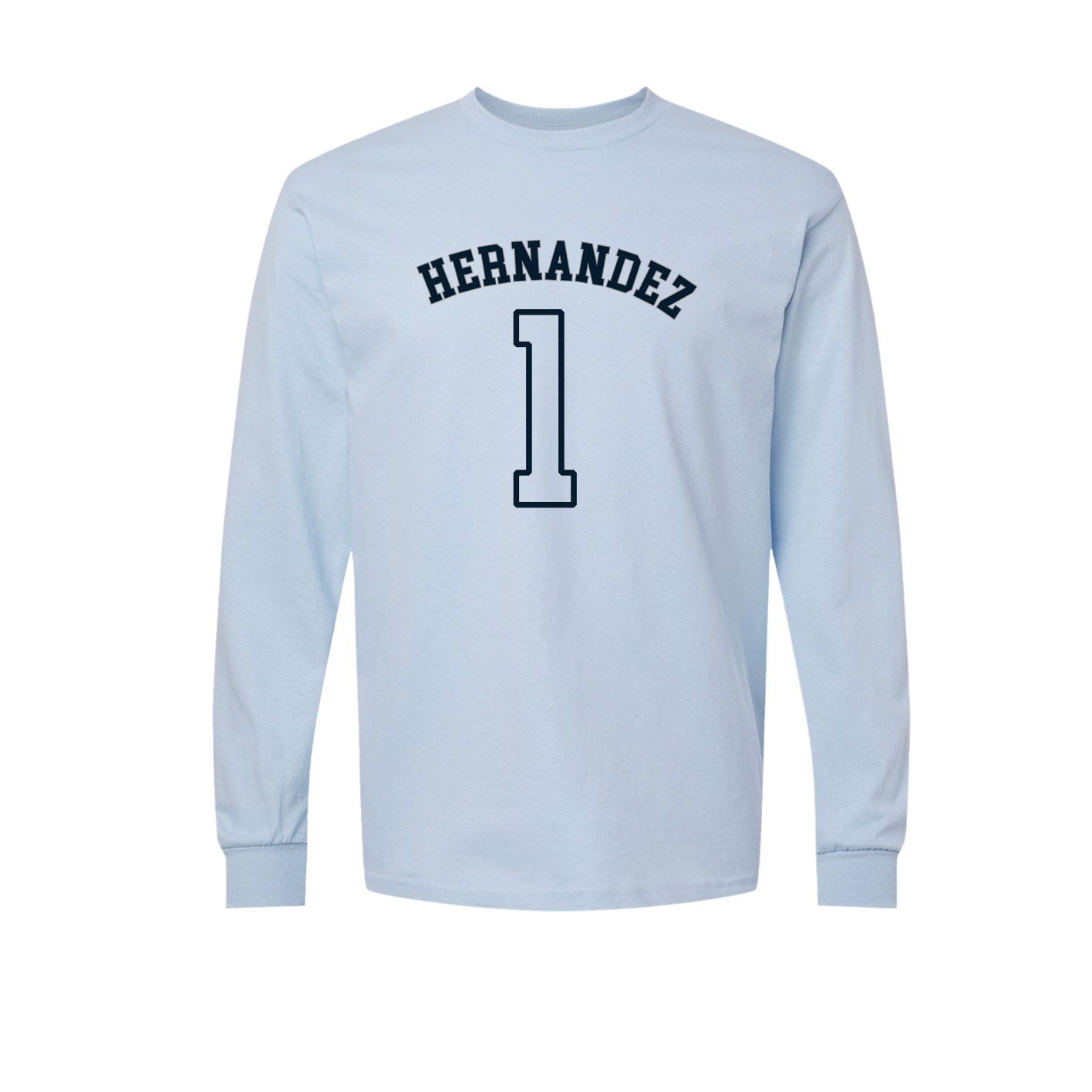 Long Sleeve Tee — Shirsey Arch in Light Blue