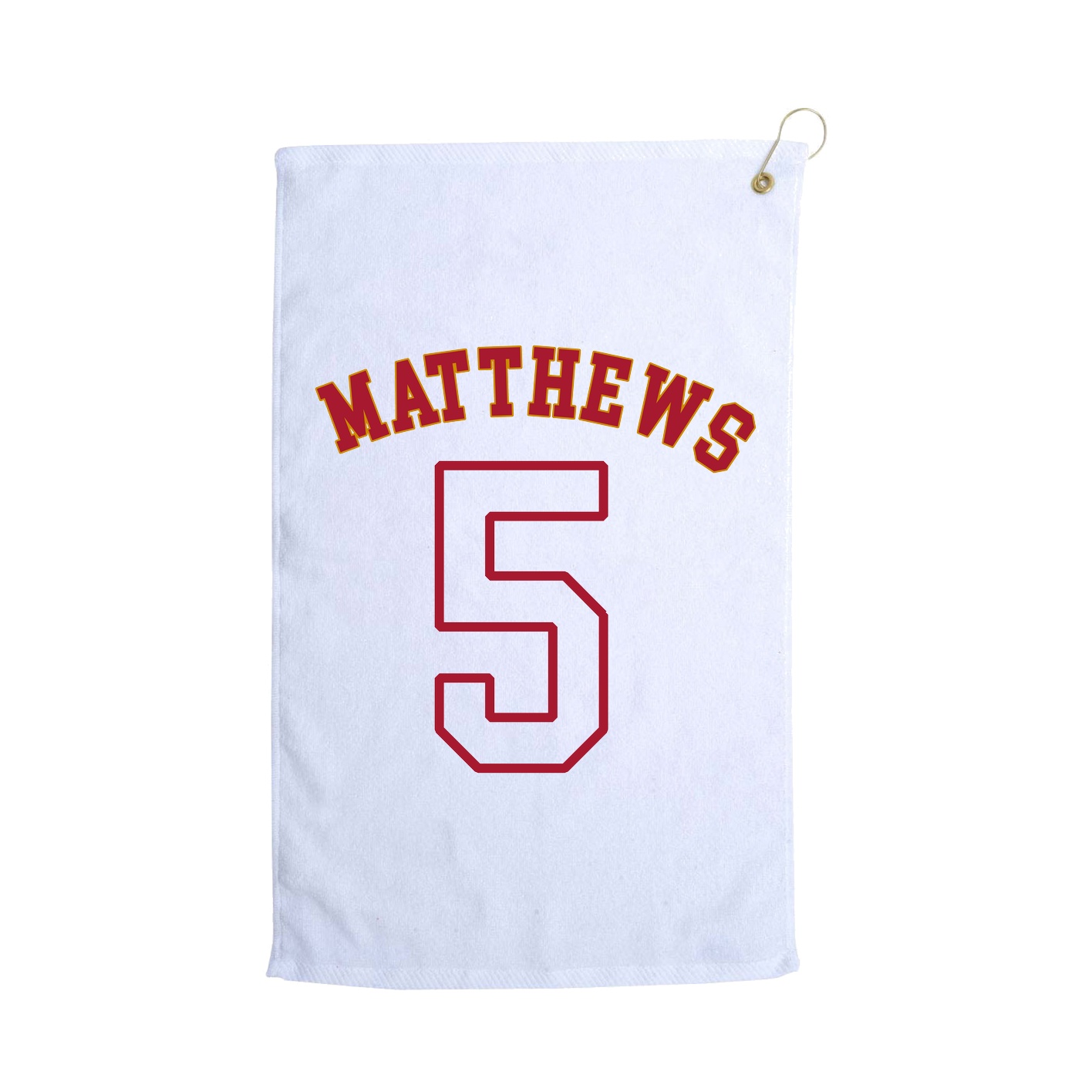 Golf Towel — Shirsey Arch in White