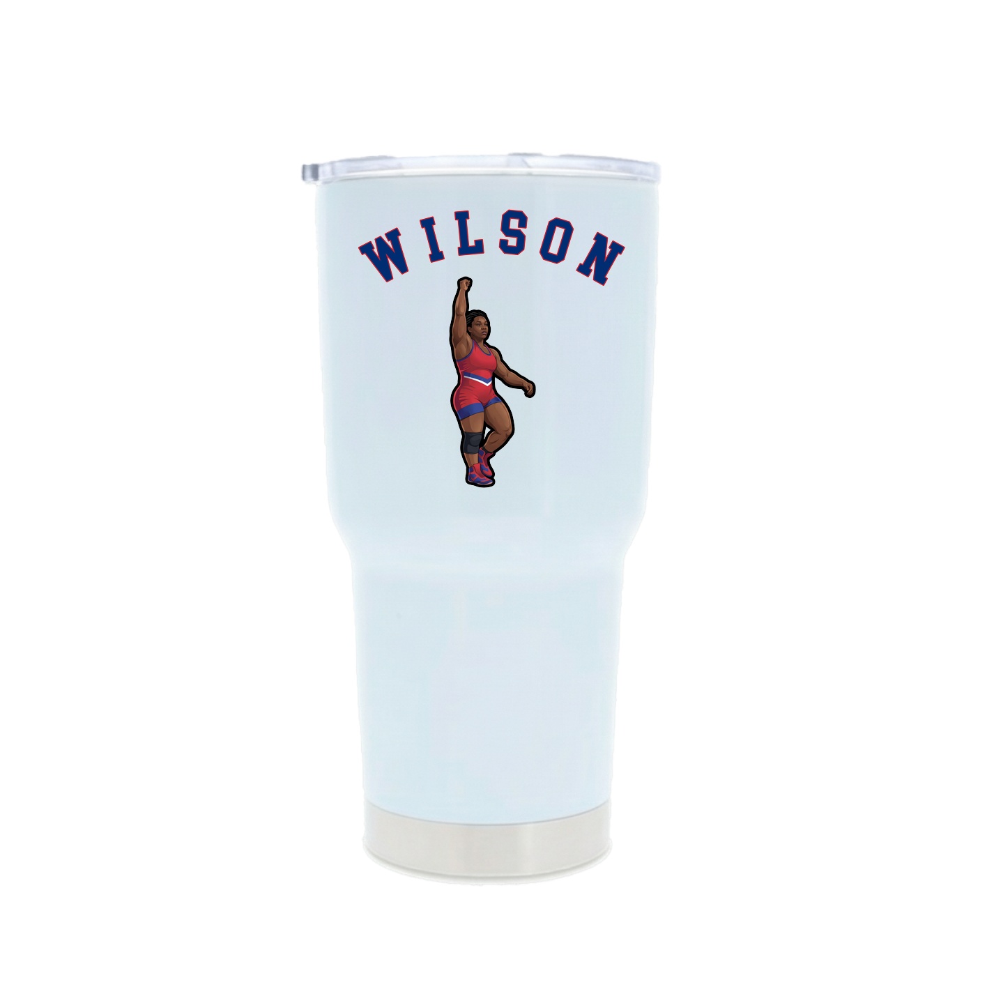 30oz Stainless Steel Tumbler — Shirsey Arch in White