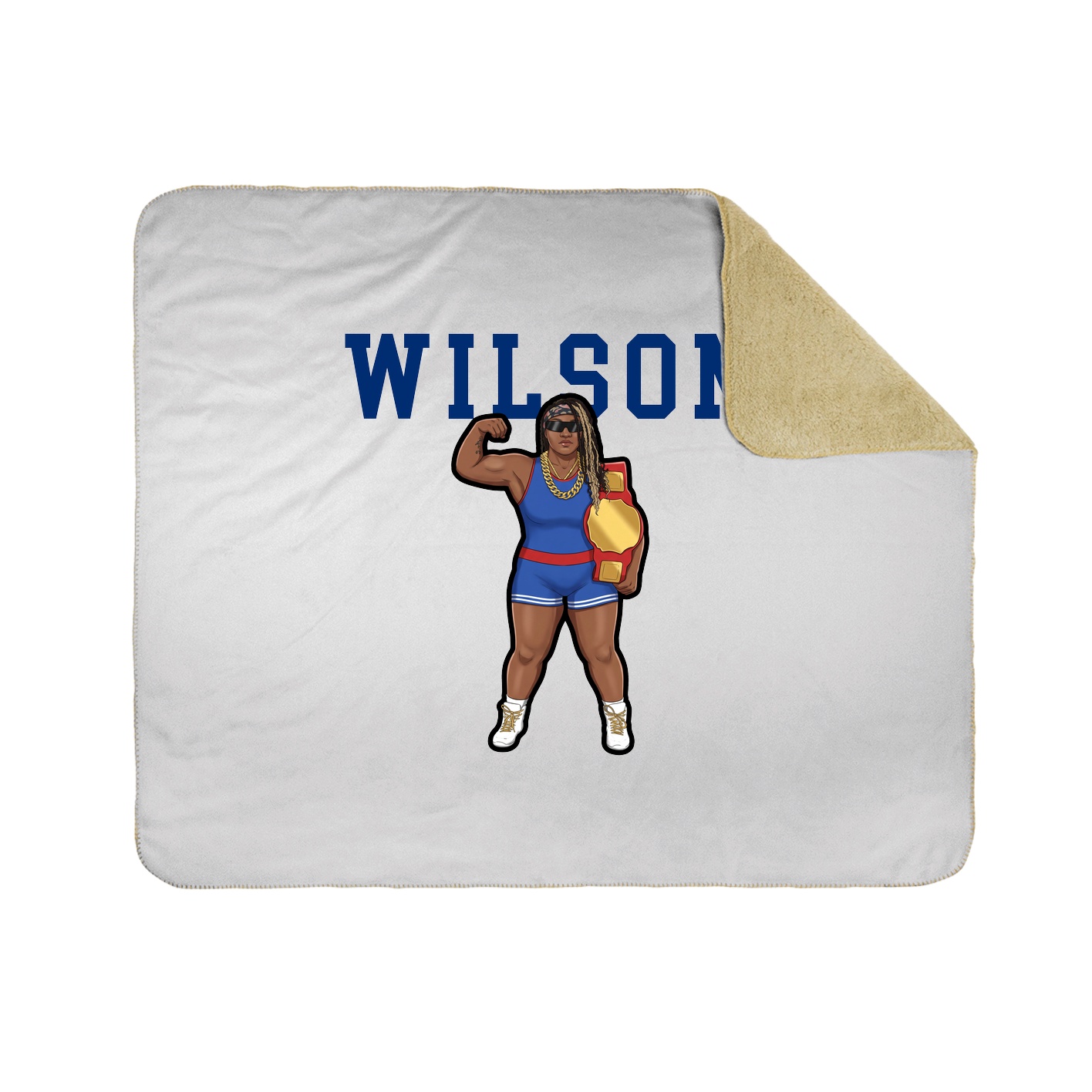 Throw Blanket — Shirsey in White