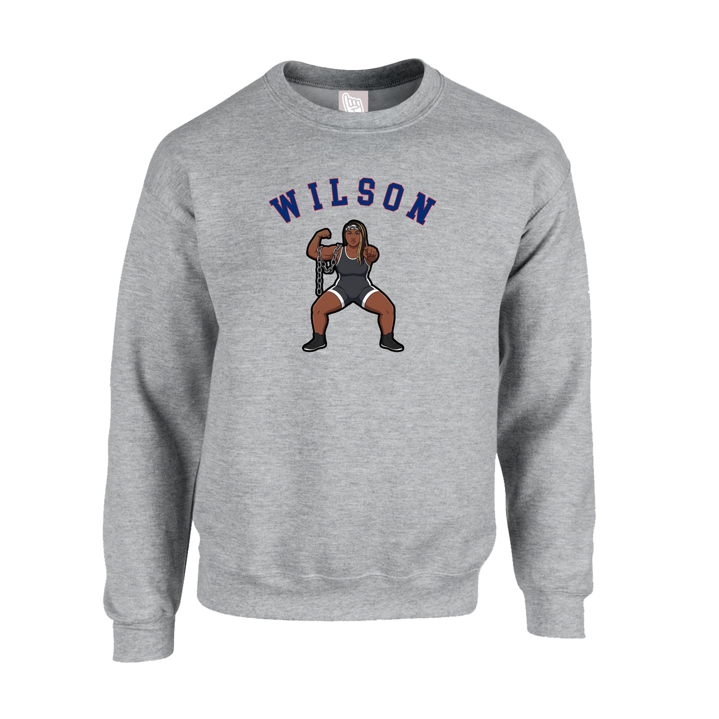 Fleece Crew — Shirsey Arch in Grey