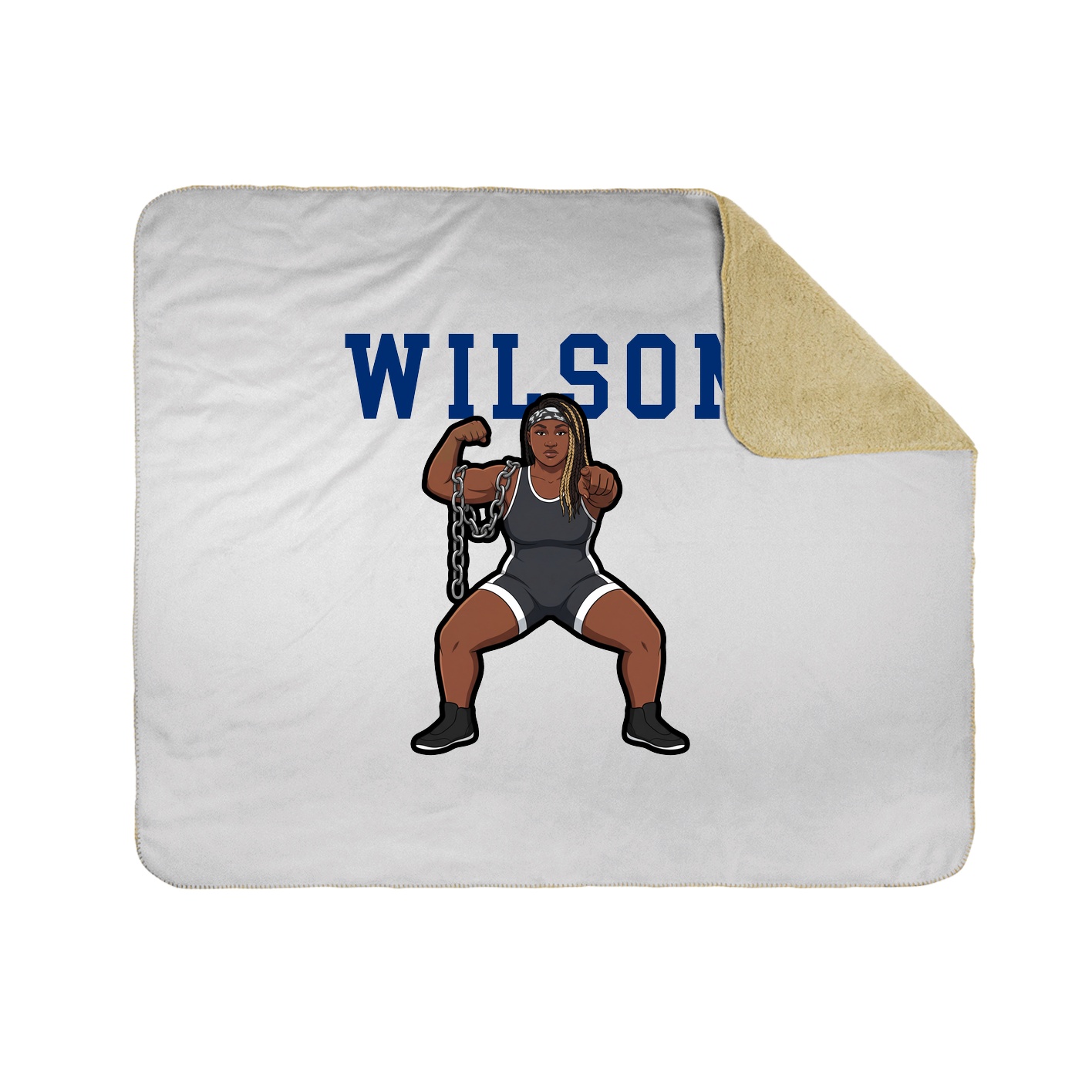 Throw Blanket — Shirsey in White