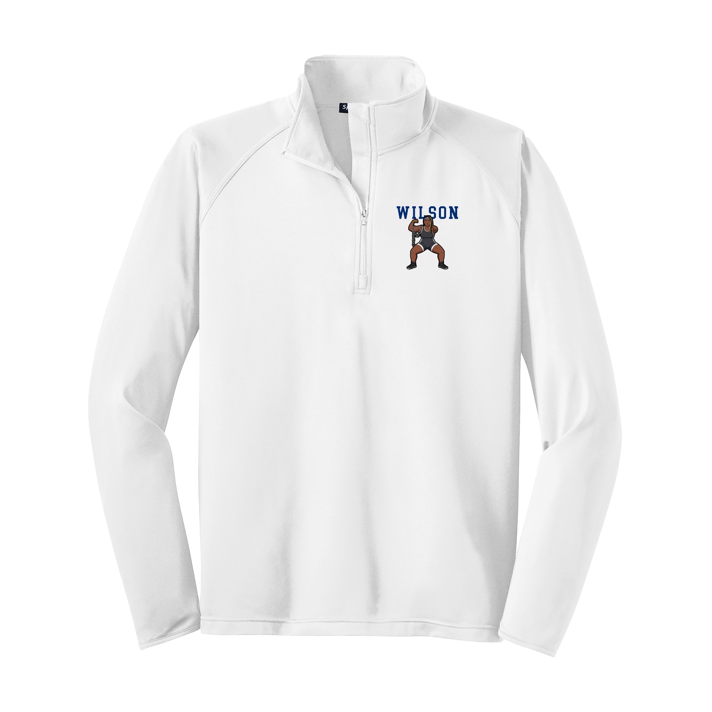 Q-Zip Pullover — Shirsey in White