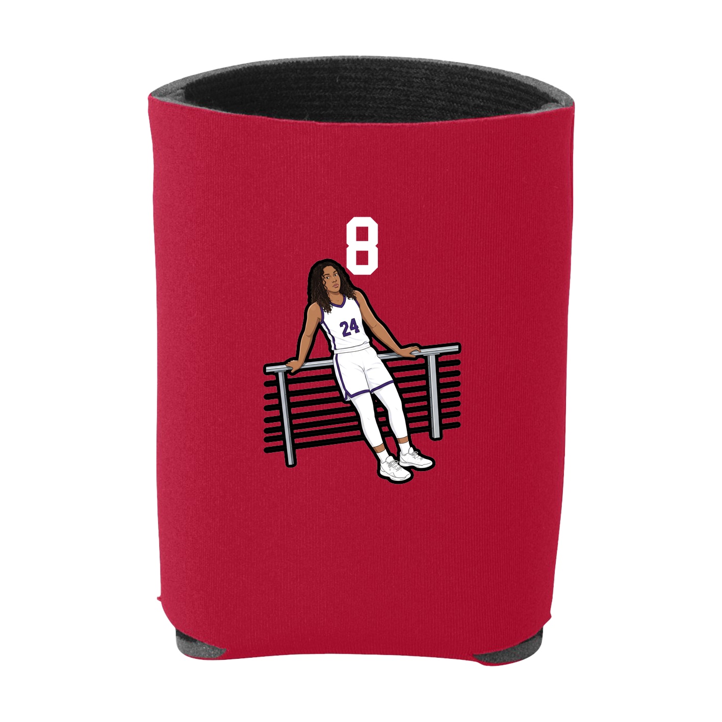 Can Holder — Number Top in Red