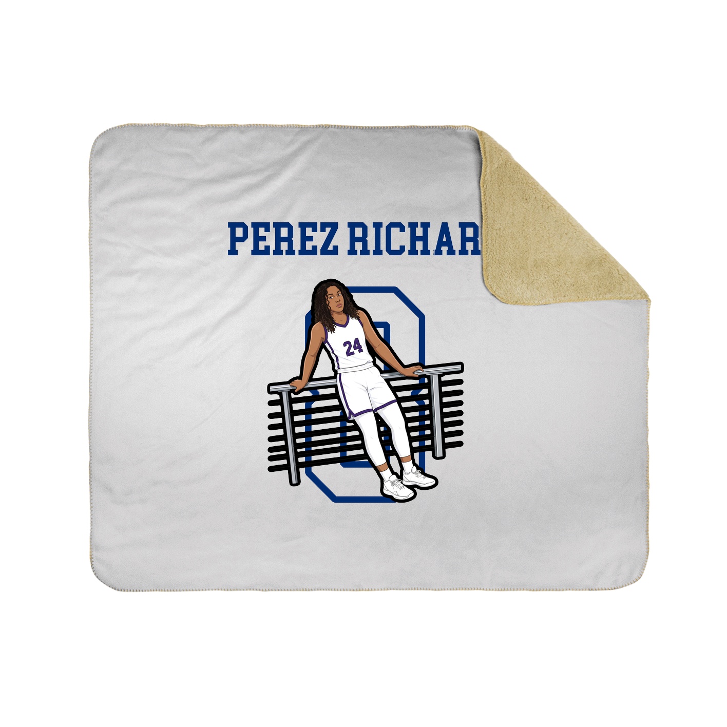 Throw Blanket — Shirsey in White