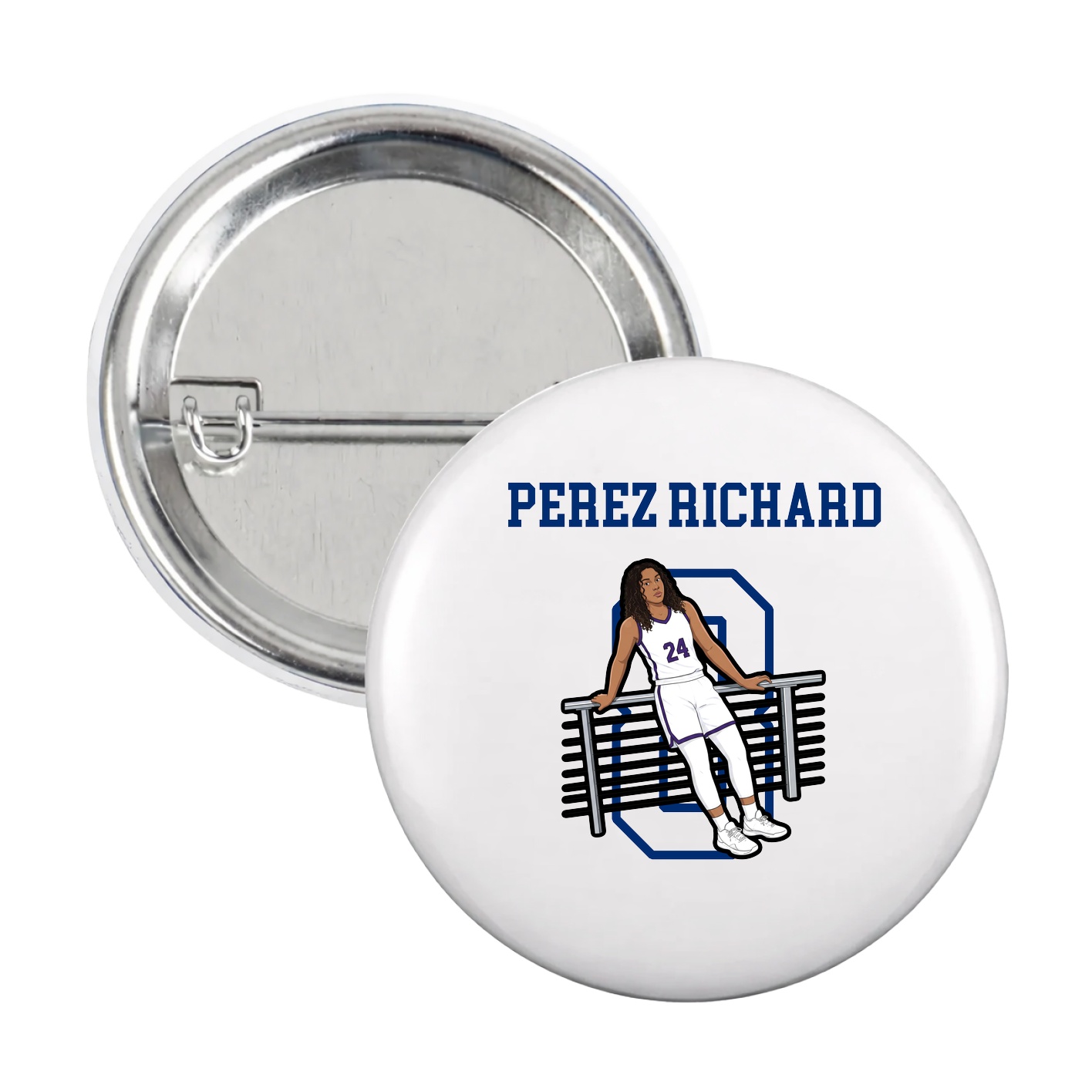 Game Day Button — Shirsey in White