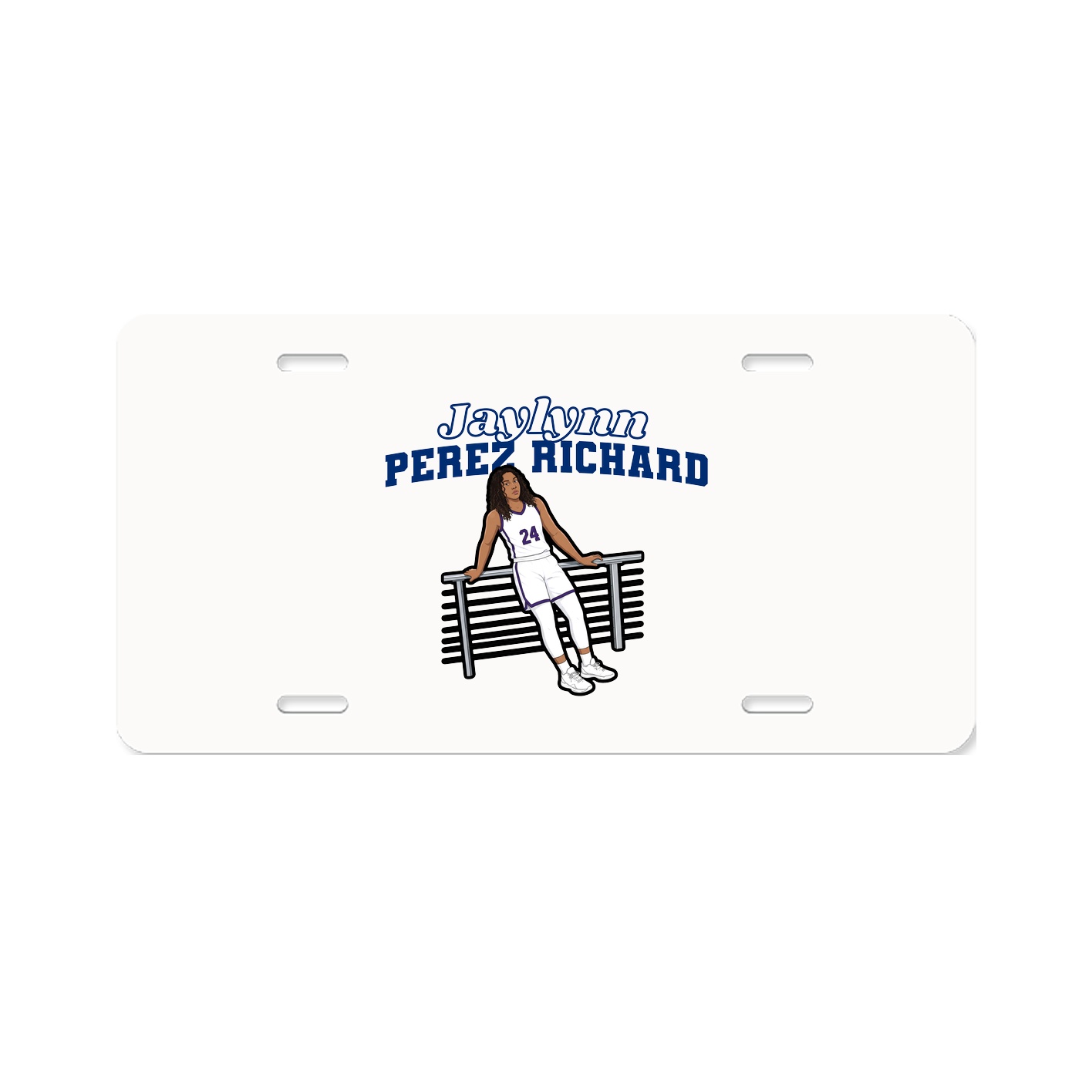 License Plate — Name Arch in Classic