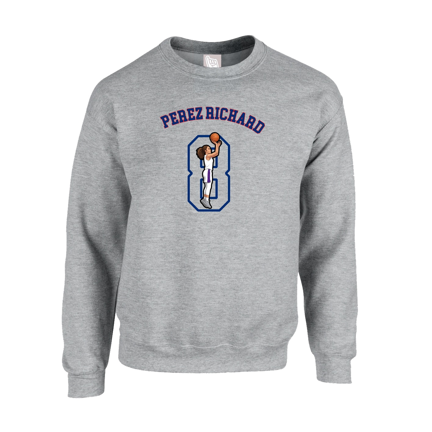 Fleece Crew — Shirsey Arch in Grey