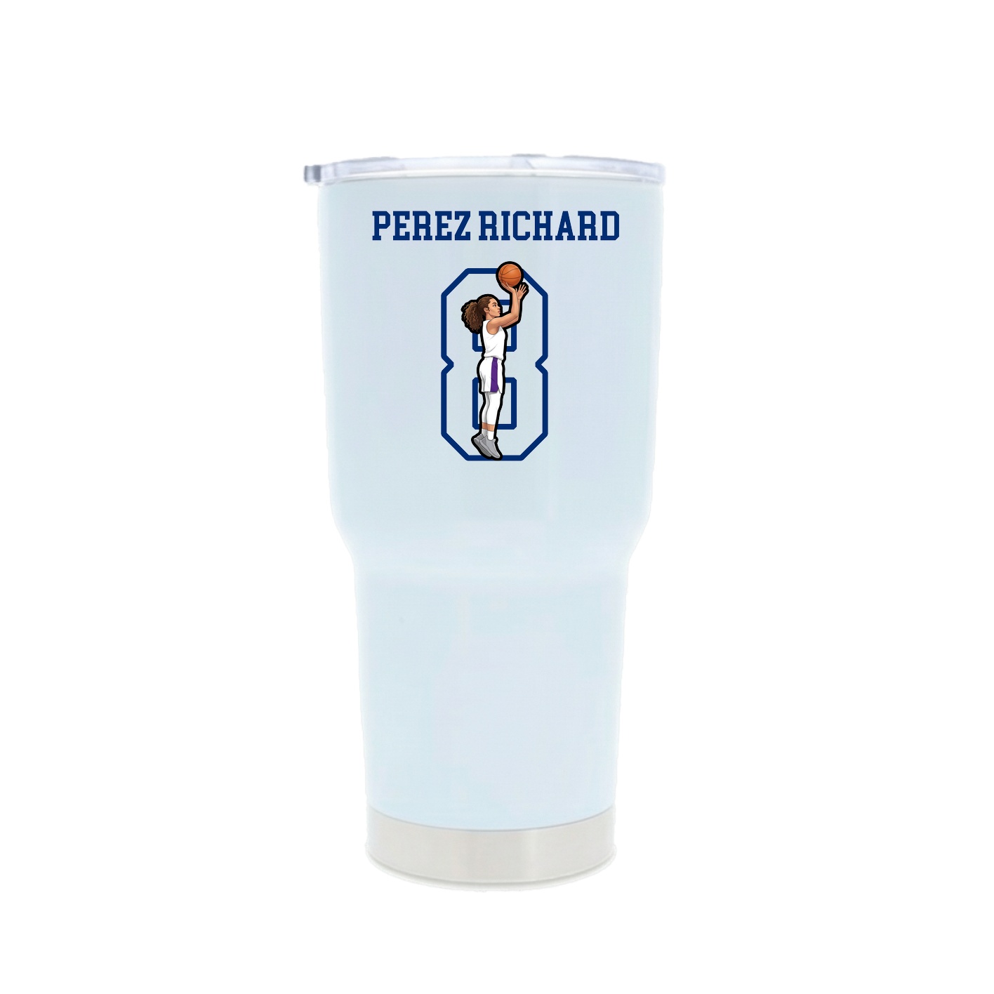 30oz Stainless Steel Tumbler — Shirsey in White