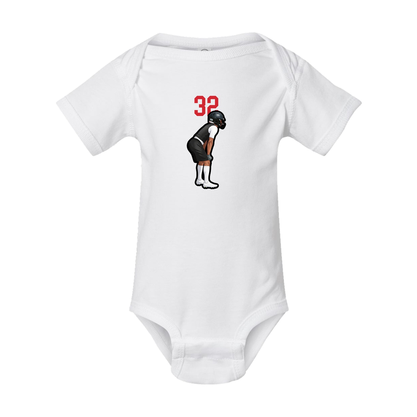 Baby Onesie — Number Top in White