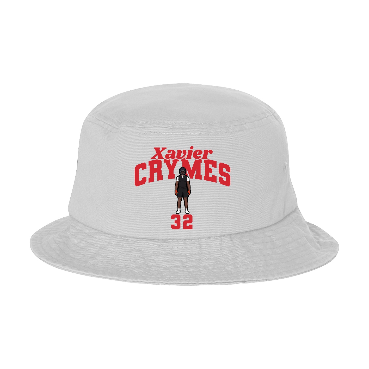 Bucket Cap — Signature Arch in White