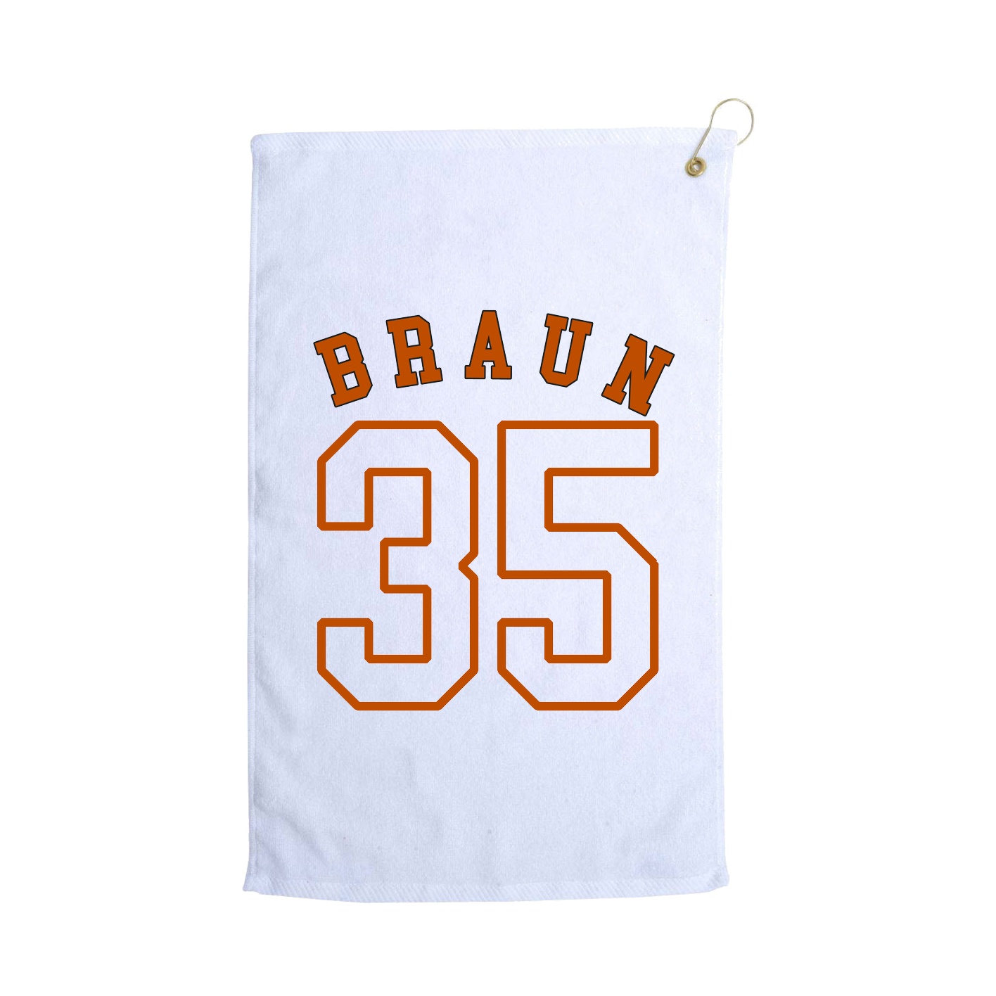 Golf Towel — Shirsey Arch in White