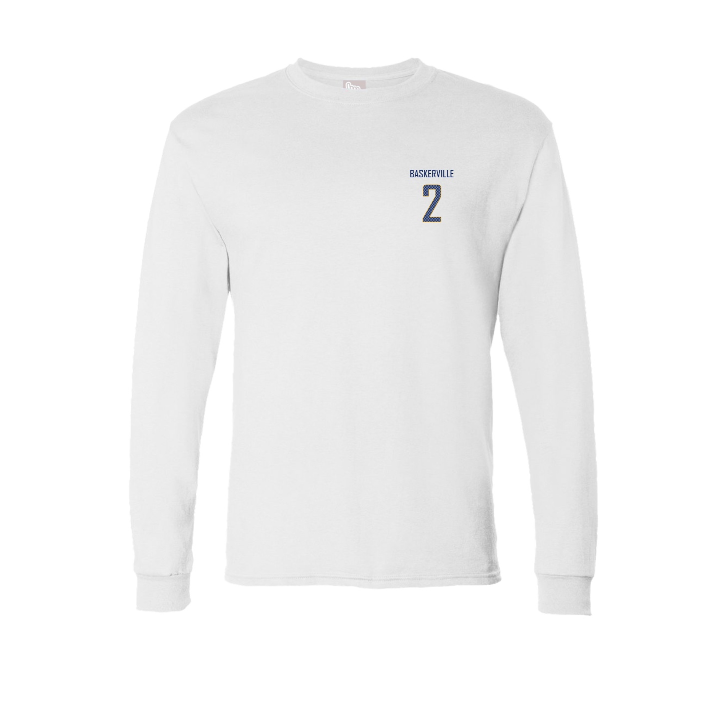 Long Sleeve Tee — Mesh Shirsey in White