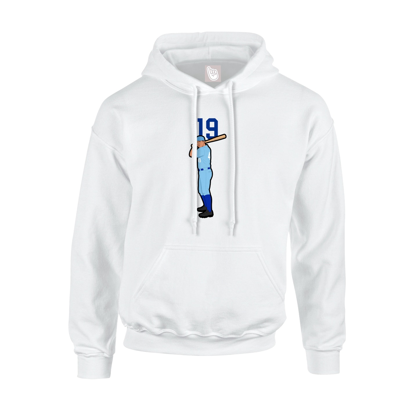 Hoodie — Number Top in White