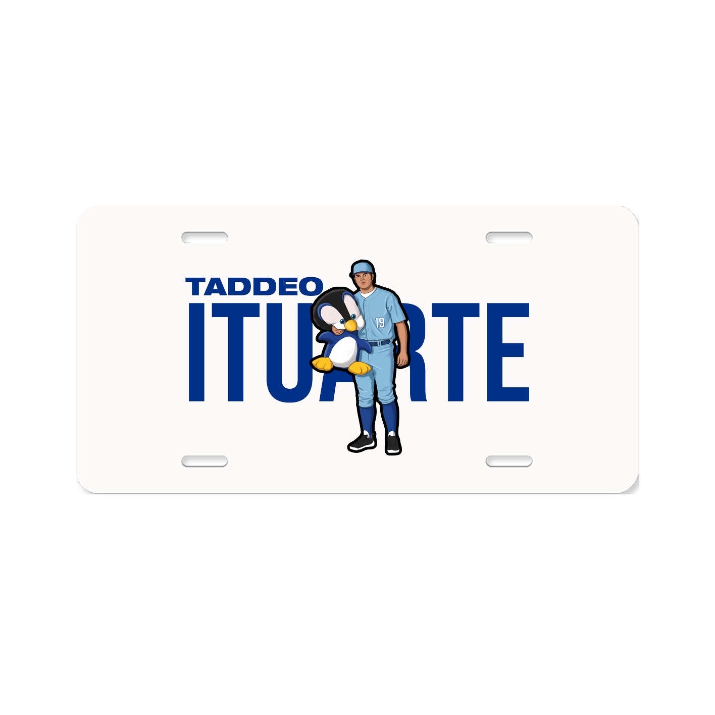 License Plate — Player Name in Classic