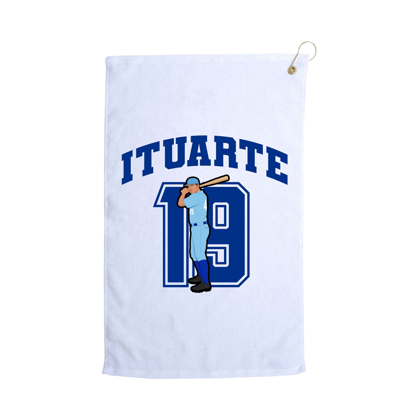 Golf Towel — Number in White