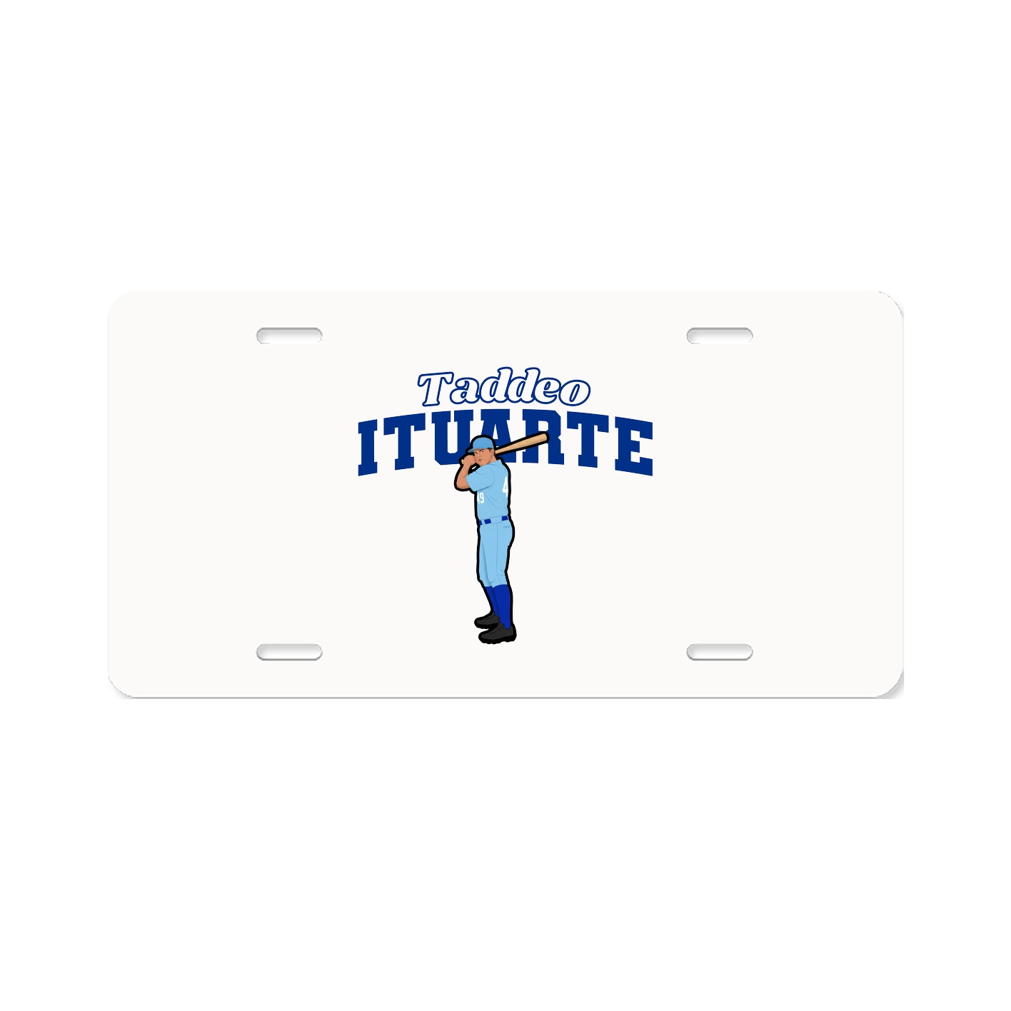 License Plate — Name Arch in Classic